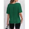 imageEVALESS Womens Fashion Summer Tops 2025 Crewneck Short Sleeve T ShirtsBlackish Green