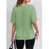 imageEVALESS Womens Fashion Summer Tops 2025 Crewneck Short Sleeve T ShirtsGreen