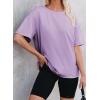 imageEVALESS Womens Fashion Summer Tops 2025 Crewneck Short Sleeve T ShirtsOrchid Petal