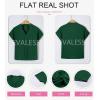 imageEVALESS Womens Tops Business Casual Outfits V Neck Ruffle Sleeve Blouses Womens Fashion Clothes 2025Blackish Green
