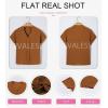 imageEVALESS Womens Tops Business Casual Outfits V Neck Ruffle Sleeve Blouses Womens Fashion Clothes 2025Brown