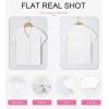 imageEVALESS Womens Tops Business Casual Outfits V Neck Ruffle Sleeve Blouses Womens Fashion Clothes 2025White
