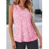 imageEVALESS Tank Tops for Women 2025 Spring Summer Outfits Cute Polka Dots Sleeveless Tops Loose Fit Shirts00 D Rose