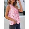 imageEVALESS Tank Tops for Women 2025 Spring Summer Outfits Cute Polka Dots Sleeveless Tops Loose Fit Shirts00 D Rose