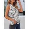 imageEVALESS Tank Tops for Women 2025 Spring Summer Outfits Cute Polka Dots Sleeveless Tops Loose Fit Shirts00 D White