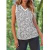 imageEVALESS Tank Tops for Women 2025 Spring Summer Outfits Cute Polka Dots Sleeveless Tops Loose Fit Shirts00 D White