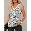imageEVALESS Tank Tops for Women 2025 Spring Summer Outfits Cute Polka Dots Sleeveless Tops Loose Fit Shirts00 D White