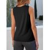 imageEVALESS Tank Tops for Women 2025 Spring Summer Outfits Cute Polka Dots Sleeveless Tops Loose Fit Shirts00 Solid Black