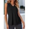 imageEVALESS Tank Tops for Women 2025 Spring Summer Outfits Cute Polka Dots Sleeveless Tops Loose Fit Shirts00 Solid Black