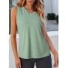 imageEVALESS Tank Tops for Women 2025 Spring Summer Outfits Cute Polka Dots Sleeveless Tops Loose Fit Shirts00 Solid Green