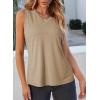 imageEVALESS Tank Tops for Women 2025 Spring Summer Outfits Cute Polka Dots Sleeveless Tops Loose Fit Shirts00 Solid Khaki