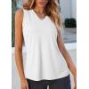 imageEVALESS Tank Tops for Women 2025 Spring Summer Outfits Cute Polka Dots Sleeveless Tops Loose Fit Shirts00 Solid White