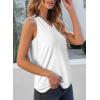 imageEVALESS Tank Tops for Women 2025 Spring Summer Outfits Cute Polka Dots Sleeveless Tops Loose Fit Shirts00 Solid White