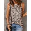 imageEVALESS Tank Tops for Women 2025 Spring Summer Outfits Cute Polka Dots Sleeveless Tops Loose Fit ShirtsB Apricot