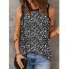 imageEVALESS Tank Tops for Women 2025 Spring Summer Outfits Cute Polka Dots Sleeveless Tops Loose Fit ShirtsB Black