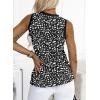 imageEVALESS Tank Tops for Women 2025 Spring Summer Outfits Cute Polka Dots Sleeveless Tops Loose Fit ShirtsB Black