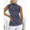 imageEVALESS Tank Tops for Women 2025 Spring Summer Outfits Cute Polka Dots Sleeveless Tops Loose Fit ShirtsB Blue