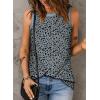 imageEVALESS Tank Tops for Women 2025 Spring Summer Outfits Cute Polka Dots Sleeveless Tops Loose Fit ShirtsB Gray