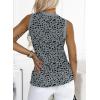 imageEVALESS Tank Tops for Women 2025 Spring Summer Outfits Cute Polka Dots Sleeveless Tops Loose Fit ShirtsB Gray