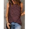 imageEVALESS Tank Tops for Women 2025 Spring Summer Outfits Cute Polka Dots Sleeveless Tops Loose Fit ShirtsB Red