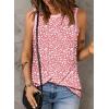 imageEVALESS Tank Tops for Women 2025 Spring Summer Outfits Cute Polka Dots Sleeveless Tops Loose Fit ShirtsB2 Pink