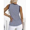 imageEVALESS Tank Tops for Women 2025 Spring Summer Outfits Cute Polka Dots Sleeveless Tops Loose Fit ShirtsD Blue Stripe