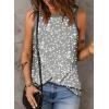 imageEVALESS Tank Tops for Women 2025 Spring Summer Outfits Cute Polka Dots Sleeveless Tops Loose Fit ShirtsD Gray