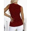 imageEVALESS Tank Tops for Women 2025 Spring Summer Outfits Cute Polka Dots Sleeveless Tops Loose Fit ShirtsD Red Dahlia