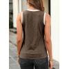 imageEVALESS Tank Tops for Women 2025 Spring Summer Outfits Cute Polka Dots Sleeveless Tops Loose Fit ShirtsF Desert Palm