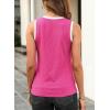 imageEVALESS Tank Tops for Women 2025 Spring Summer Outfits Cute Polka Dots Sleeveless Tops Loose Fit ShirtsF Rose Red