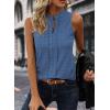 imageEVALESS Tank Tops for Women Trendy 2025 Summer Tops Sleeveless ShirtsAshleigh Blue