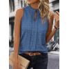 imageEVALESS Tank Tops for Women Trendy 2025 Summer Tops Sleeveless ShirtsAshleigh Blue