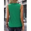 imageEVALESS Tank Tops for Women Trendy 2025 Summer Tops Sleeveless ShirtsJungle Green
