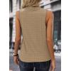 imageEVALESS Tank Tops for Women Trendy 2025 Summer Tops Sleeveless ShirtsLight French Beige