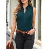 imageEVALESS Tank Tops for Women Trendy 2025 Summer Tops Sleeveless ShirtsTeal Blue