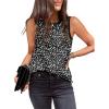 imageEVALESS Tank Tops for Women 2025 Spring Summer Outfits Cute Polka Dots Sleeveless Tops Loose Fit ShirtsB Black