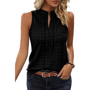 imageEVALESS Tank Tops for Women Trendy 2025 Summer Tops Sleeveless ShirtsBlack