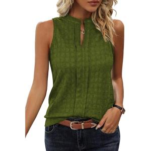 imageEVALESS Tank Tops for Women Trendy 2025 Summer Tops Sleeveless ShirtsGreen