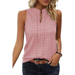imageEVALESS Tank Tops for Women Trendy 2025 Summer Tops Sleeveless ShirtsPink