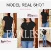 imageEVALESS Cap Sleeve Tops for Women Summer Tank Tops Basic Tee Shirts Casual 2024 Fashion Clothes OutfitsBlack
