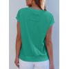 imageEVALESS Cap Sleeve Tops for Women Summer Tank Tops Basic Tee Shirts Casual 2024 Fashion Clothes OutfitsLight Green