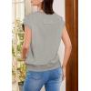 imageEVALESS Cap Sleeve Tops for Women Summer Tank Tops Basic Tee Shirts Casual 2024 Fashion Clothes OutfitsLight Grey