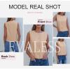 imageEVALESS Vest for Women 2025 Button Down Sleeveless Blazer Suit Vest Cropped Waistcoat Spring Summer Casual OutfitsBeige