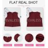imageEVALESS Vest for Women 2025 Button Down Sleeveless Blazer Suit Vest Cropped Waistcoat Spring Summer Casual OutfitsFiery Red