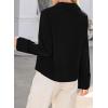 imageEVALESS Womens Blouses Cute Long Sleeve Bow Tie Front Shirts Going Out Tops Spring Summer Outfits Trendy 2025Black