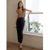 imageEVALESS Womens Pleated Tank Tops V Neck Casual Sleeveless Blouses Summer Basic Vest ShirtDark Khaki