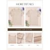 imageEVALESS Womens Short Sleeve Tops Summer Casual V Neck T Shirts Blouses Solid Textured Knit Tee TunicBeige