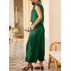 imageEVALESS Womens Summer 2 Piece Outfits Fashion 2025 Cap Sleeve Top and Wide Leg Pants Matching Set Vacation OutfitsGreen