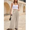 imageEVALESS Work Pants Women High Waisted Business Casual Outfits 2024 Office Dress Pant TrousersBeige