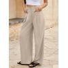 imageEVALESS Work Pants Women High Waisted Business Casual Outfits 2024 Office Dress Pant TrousersBeige